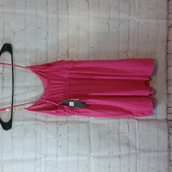 Womans Tempted Baby Doll Pink Spagetti Straps With Golden Chain Straps S  NWT - Picture 3 of 6